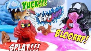 Spider-man Maximum Venom Burst Figures Squeeze Ooze Surprise! Hasbro