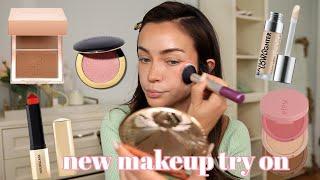 NEW MAKEUP TRY ON HAUL! cream products + some Sephora sale updates!