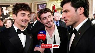 Paul Mescal crashes Charles Leclerc, Carlos Sainz interview at Gladiator II premiere 