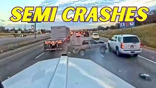 Best of Semi Truck Crashes Compilation