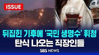 뒤집힌 기후에 '국민 생명수' 휘청…탄식 나오는 직장인들 (이슈라이브) / SBS