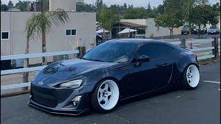 STANCING my WIDEBODY FRS pt2 .. Shop SCRATCHED my 3P wheels!