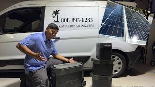 Mobile detailing van tour | Using solar power and batteries to detail | EcoFlow Delta Pro