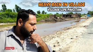 Heavy Rain in village | Village life Pakistan | Punjab Village