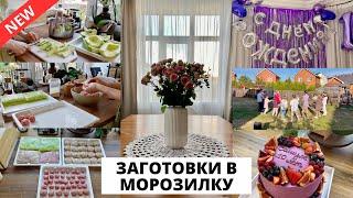  САШУЛЕ 10 лет| праздник в нашей семье, заготовки в морозилку, кабачки, яблоки, мясо 