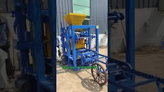 china concrete block moulding machine, cement brick making machine cheap price #QT4-24