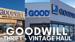 Let's go thrifting at Goodwill | Vintage Thrift with Me & Haul