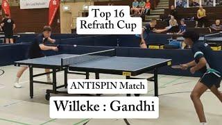 Mit ANTISPIN gegen U15 Spieler aus den USA  J.Willeke(2148TTR) : A.Jha