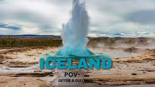 Gullfoss & Geysir ICELAND - POV Walkthrough #iceland #travel #nature