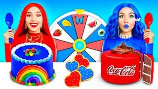 Red VS Blue Cake Decorating Challenge |One Colored Decorating Ideas for Sweets by RATATA CHALLENGE