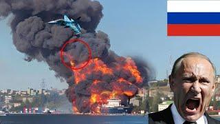 UNEXPECTED BATTLE NEAR CRIMEA! UKRAINIAN F-16s attack Russian carrier naval group!