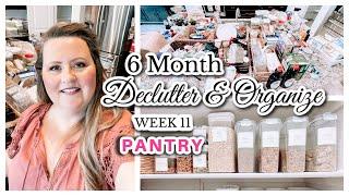 PANTRY DECLUTTER AND ORGANIZE::HOW TO ORGANIZE A PANTRY::CLEAN WITH ME 2021