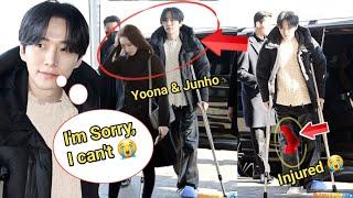 Lee Junho INJURED While Trying to Entertain Fans Yoona Romantic Gesture at Airport