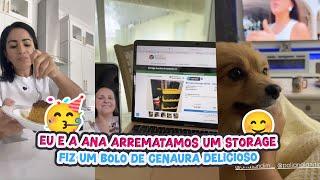 EU E A ANA ARREMATAMOS UM STORAGE+ FIZ UM BOLO DE CENORA DELICIOSO!