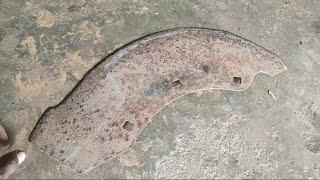 @BabuLohar_swordmaker Knife Making - Forging Knife From paddy cutter blades