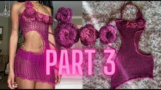 How To Crochet Rose Dress (PART 3)