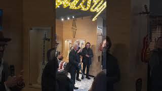 Jimmy Page opening New Gibson Garage Guitar Shop #guitar #jimmypage  #gibson