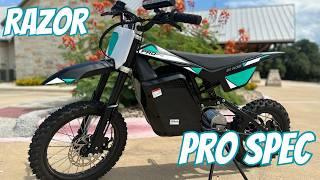 FIRST RIDE! Razor Pro Spec Electric Dirt Bike - Best Pit Bike For Adults?!