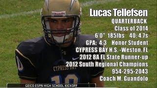 Lucas Tellefsen QB ESPN Game (August 2013)