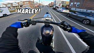 COMBOS ON MY HARLEY SPORTSTER THROUGH PHILLY!