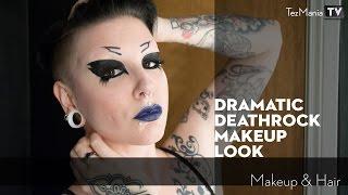 Dramatic deathrock makeup look