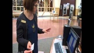 John Perko visits the County Library to scan some pictures