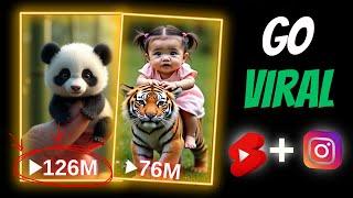 Create Viral AI Baby Animal Videos on Instagram & Youtube (With Free AI Tools)