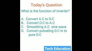 #shorts Today's Question || Tech Education || #shorts #inverter #techeducation