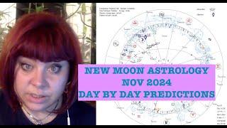 NEW MOON ASTROLOGY OF NOV 2024. DAY BY DAY PREDICTIONS. ANCIENT ASTROLOGY