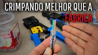 CRIMPAR CABO DE REDE COM CONECTOR RJ45 | MELHOR QUE A FABRICA