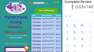 High Paying Faucet - FizFaucet.com | Complete Review | Online Earning 2024