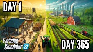 I SPENT 1 YEARS BUILDING A FARM FROM SCRATCH! (Multiplayer) | FARMING SIMULATOR 22