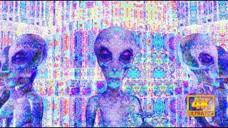 Meeting the DMT Aliens (DMT visual Simulation, 4K)