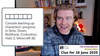 Minute Cryptic Clue 356: Console backing up characters' progress in Sims, Doom, Bioshock...