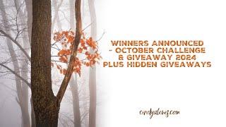 Winners Announced-How Can It Be October? Challenge & Giveaway 2024