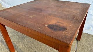 Amazing Restoration of a Vintage Teak Table | Furniture Restoration