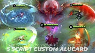 5 SCRIPT CUSTOM ALUCARD FULL EFFECT |MOBILE LEGENDS