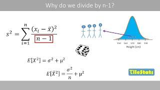 Why we divide by n-1 when calculating the sample variance – the proof | unbiased estimator