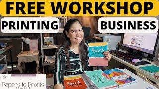 PRINTING BUSINESS FREE WORKSHOP  |  homeschooling mompreneur