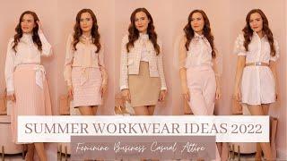 Summer Workwear Ideas 2022 ~ Feminine Business Casual Attire For women | Molly Jo