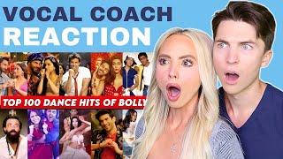 BOLLYWOOD Top 100 Dance Hits Of Of All Time | Vocal Coach Reaction