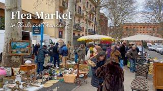 French flea markets bustling even in winter  Vlog | Lots of antique treasures in cardboard boxes!