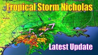 Latest Update On Tropical Storm Nicholas - The WeatherMan Plus Weather Channel