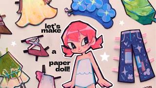 LET'S DRAW! creating a paper doll  trying ohuhu acrylic paint markers