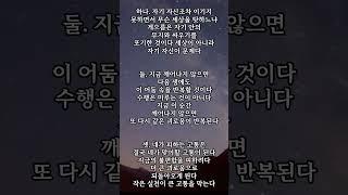 부처님 잔소리 |부처님의 현실 조언 | 지금 당장 움직여라 | 행동하지 않는 자를 향한 부처님의 일침