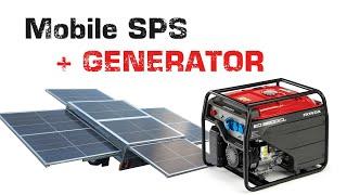 Solar station works with a generator