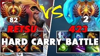 RETSU (DRAGON KNIGHT) vs 423 (MORPHLING) - Epic Battle Of Hard Carry Dota 2 Players - Z Dota 2