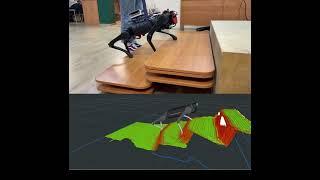 Perceptive locomotion based  on MPC controller with elevation mapping