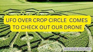 Unidentified Flying Object by Crop Circle 2023 Comes Close to Check Out Our Drone