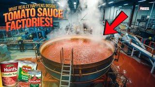 How Tomato Sauce is Made in Factories | How Factories Pump Out Millions of Tomato Sauce Jars